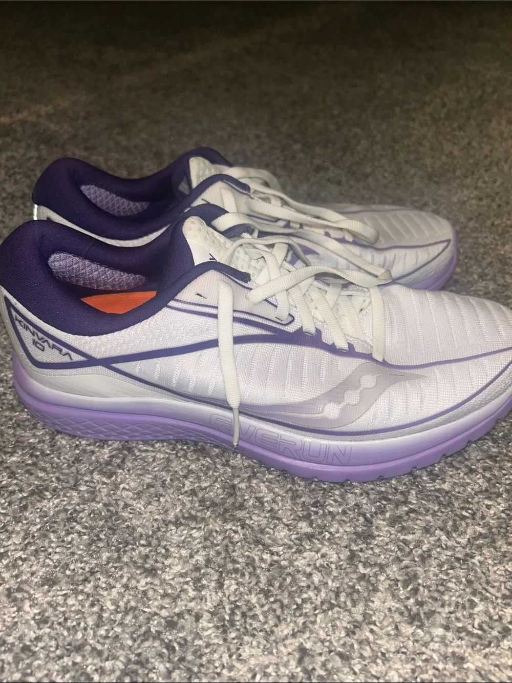 Saucony Women’s White and Purple Athletic Running Shoes